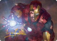 Heroic Sacrifice Art Card (Gold-Stamped Signature), Art Series: Marvel Super Heroes