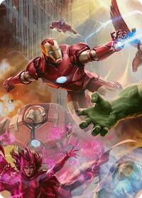 Iron Man, Futurist Paragon Art Card, Art Series: Marvel Super Heroes