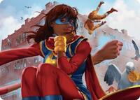 Ms. Marvel, Kamala Khan Art Card, Art Series: Marvel Super Heroes