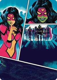 Secret Invasion Art Card, Art Series: Marvel Super Heroes
