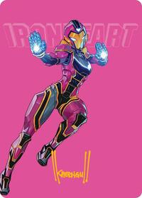 Ironheart, Clever Champion Art Card (Gold-Stamped Signature), Art Series: Marvel Super Heroes