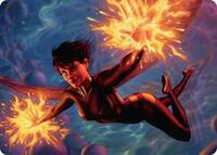 The Wasp, Winsome Avenger Art Card, Art Series: Marvel Super Heroes