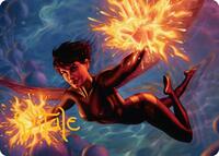 The Wasp, Winsome Avenger Art Card (Gold-Stamped Signature), Art Series: Marvel Super Heroes