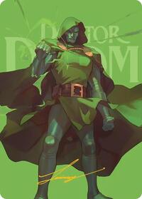 Doctor Doom Art Card (Gold-Stamped Signature), Art Series: Marvel Super Heroes