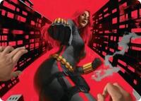 Black Widow, Deadly Hunter Art Card, Art Series: Marvel Super Heroes