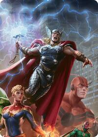 Thor, Guardian of Midgard Art Card, Art Series: Marvel Super Heroes