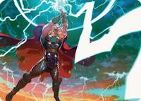 Lightning Strike Art Card, Art Series: Marvel Super Heroes