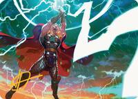 Lightning Strike Art Card (Gold-Stamped Signature), Art Series: Marvel Super Heroes