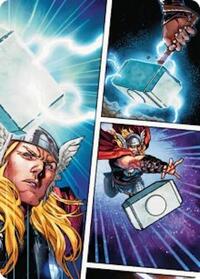 Mjolnir, Hammer of Thor Art Card, Art Series: Marvel Super Heroes