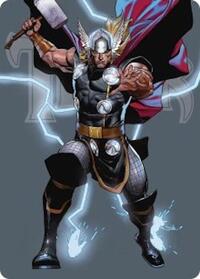 Thor, God of Thunder Art Card, Art Series: Marvel Super Heroes