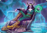 Lady Loki, Agent of Chaos Art Card (Gold-Stamped Signature), Art Series: Marvel Super Heroes
