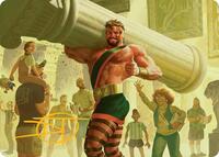 Hercules, Prince of Power Art Card (Gold-Stamped Signature), Art Series: Marvel Super Heroes