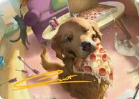 Lucky the Pizza Dog Art Card (Gold-Stamped Signature), Art Series: Marvel Super Heroes