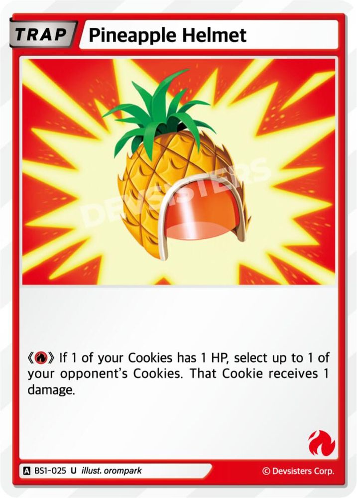 Pineapple Helmet, Standard, front