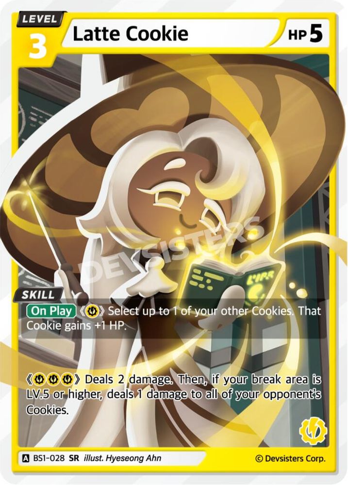 Latte Cookie, Foil, front