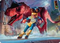 Moon Girl and Devil Dinosaur Art Card, Art Series: Marvel Super Heroes