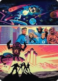 The Coming of Galactus Art Card, Art Series: Marvel Super Heroes