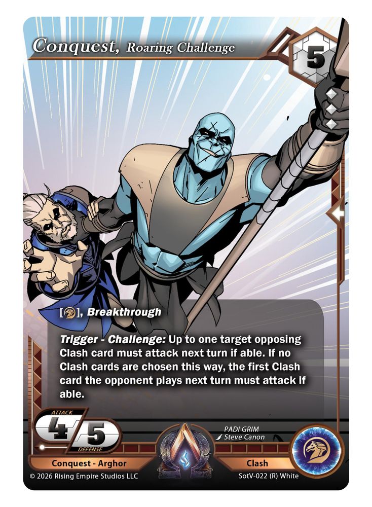 Conquest, Roaring Challenge, Standard, front