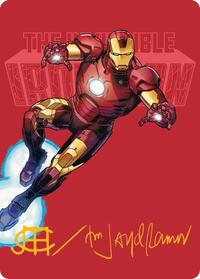 The Invincible Iron Man Art Card (Gold-Stamped Signature), Art Series: Marvel Super Heroes