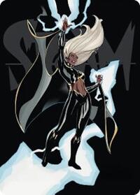 Storm, Windrider Art Card, Art Series: Marvel Super Heroes