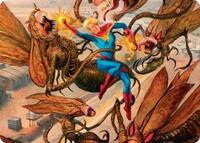 Captain Marvel, Apex Avenger Art Card, Art Series: Marvel Super Heroes