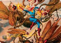 Captain Marvel, Apex Avenger Art Card (Gold-Stamped Signature), Art Series: Marvel Super Heroes