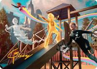 Power Pack Art Card (Gold-Stamped Signature), Art Series: Marvel Super Heroes