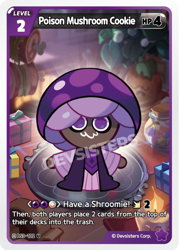 Poison Mushroom Cookie, Standard, front