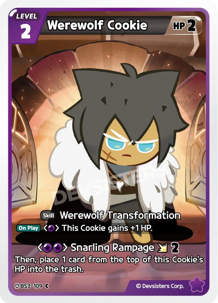 Werewolf Cookie, Standard, front