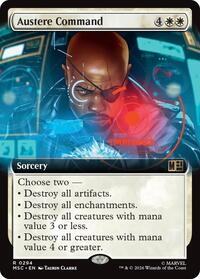 Austere Command (Extended Art), Commander: Marvel Super Heroes