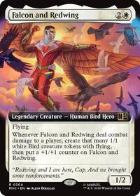 Falcon and Redwing (Extended Art), Commander: Marvel Super Heroes