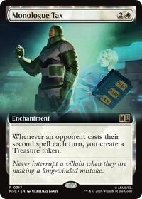 Monologue Tax (Extended Art), Commander: Marvel Super Heroes