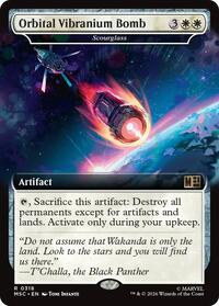 Orbital Vibranium Bomb - Scourglass (Extended Art), Commander: Marvel Super Heroes