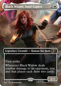 Black Widow, Intel Expert (Borderless), Commander: Marvel Super Heroes