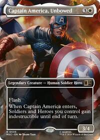 Captain America, Unbowed (Borderless), Commander: Marvel Super Heroes