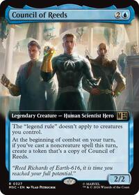 Council of Reeds (Extended Art), Commander: Marvel Super Heroes