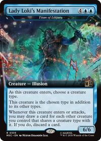 Lady Loki's Manifestation - Titan of Littjara (Extended Art), Commander: Marvel Super Heroes