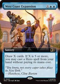 West Coast Expansion (Extended Art), Commander: Marvel Super Heroes