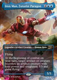 Iron Man, Futurist Paragon (Borderless), Commander: Marvel Super Heroes