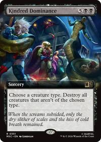 Kindred Dominance (Extended Art), Commander: Marvel Super Heroes