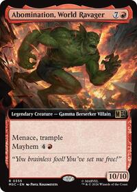 Abomination, World Ravager (Extended Art), Commander: Marvel Super Heroes