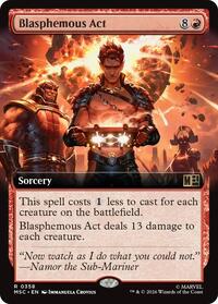 Blasphemous Act (Extended Art), Commander: Marvel Super Heroes