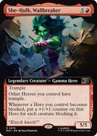 She-Hulk, Wallbreaker (Extended Art), Commander: Marvel Super Heroes