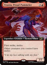 Titania, Proud Pummeler (Extended Art), Commander: Marvel Super Heroes