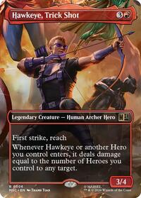 Hawkeye, Trick Shot (Borderless), Commander: Marvel Super Heroes