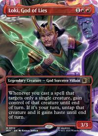 Loki, God of Lies (Borderless), Commander: Marvel Super Heroes
