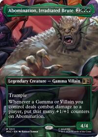 Abomination, Irradiated Brute (Borderless), Commander: Marvel Super Heroes