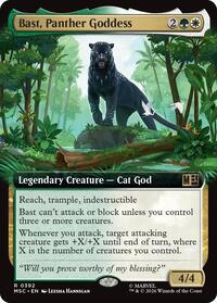 Bast, Panther Goddess (Extended Art), Commander: Marvel Super Heroes
