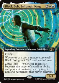 Black Bolt, Inhuman King (Extended Art), Commander: Marvel Super Heroes