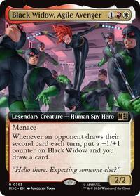 Black Widow, Agile Avenger (Extended Art), Commander: Marvel Super Heroes